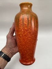 Art Deco Pilkingtons Royal Lancastrian Pottery Vase Large 11 Inch Tall No Damage