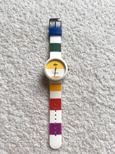 Lacoste colorful strap watch - colorful,