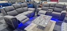 Hannah grey sofa set - 3,