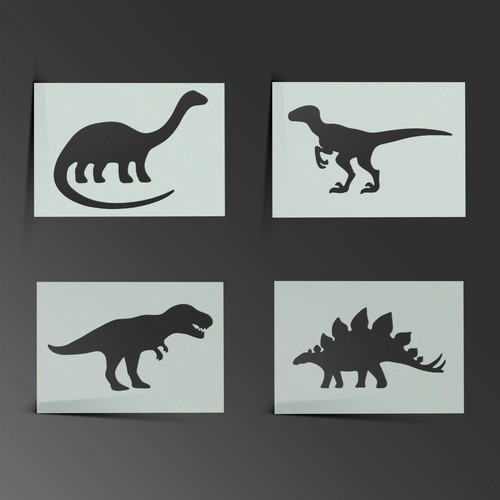 Dinosaur stencil rex - stencil, t-rex