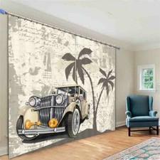 How Important Horn Car 3D Curtain Blockout Photo Printing Curtains Drape Fabric