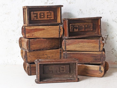 Vintage brick mould wooden - mould,,