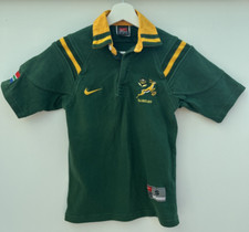 South Africa 1999 Home Rugby Shirt Nike Short Sleeve Boys Youth Small S