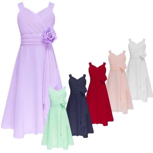 Kids girls elegant chiffon - uk,