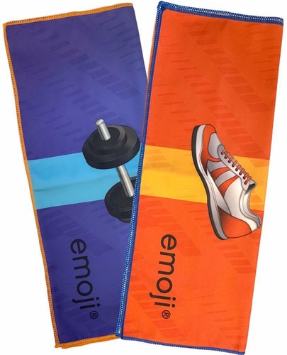 Emoji medium sports towel - sports,