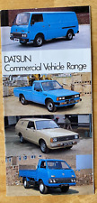 DATSUN COMMERCIAL RANGE SALES BROCHURE E23 URVAN SUNNY VAN 1 TON PICK UP CABSTAR