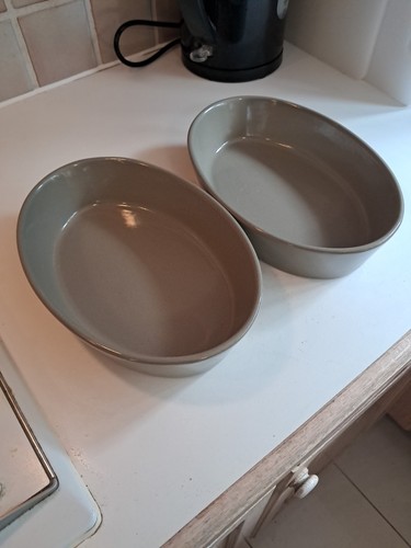 Stoneware pie dishes - stoneware,