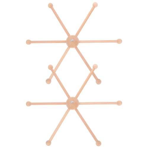 Brown wooden nursery mobile - wooden,