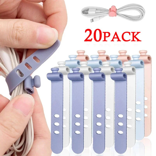 Silicone cable organizer - silicone,