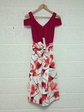 Roman Red Printed Bardot
