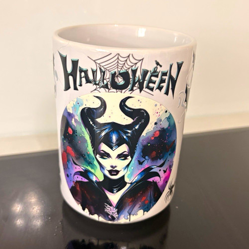 Maleficent halloween ceramic - maleficent,