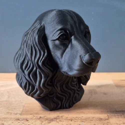 Field spaniel dog bust - dog,