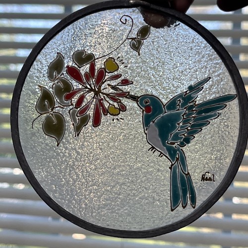 Vtg stained glass - vtg, hummingbird
