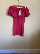 Zara Fuchsia Pink Puff Sleeve