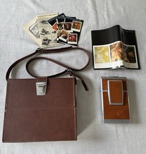 Polaroid SX-70 Land Camera with Original Brown Leather Case Vintage And Manual