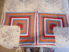 Hand crocheted Granny Square FESTIVAL HEXAGON CARDIGAN in Cath Kidston colours