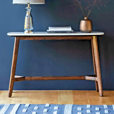 White Marble Top Console Entry