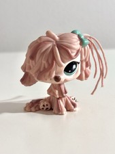 Littlest Pet Shop #830 Komondor Dog Pink Mop Lps Authentic
