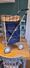 4 Wheel Folding Shopping Mobility Trolley Bag Cart Market Laundry Car boot sale