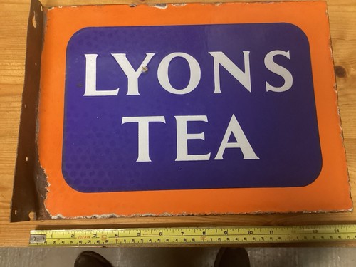 Original enamel sign double - original, sign,double