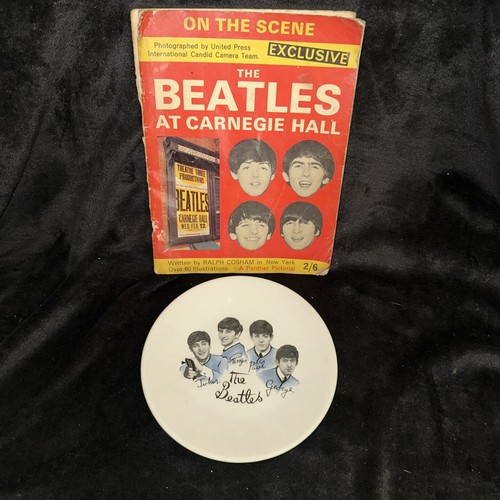 Beatles memorabilia plate and - memorabilia,