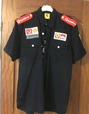 Vintage Scuderia Ferrari F1 black Marlboro Shell shirt size Large
