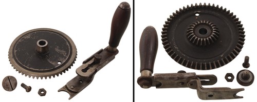 Orig crank handle gear - crank,