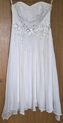 Monsoon silk beaded dress - dress, uk10
