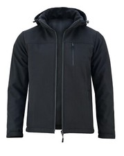 Men's Softshell Jacket with Removable Hood, Waterproof Outdoor Warm Coat
