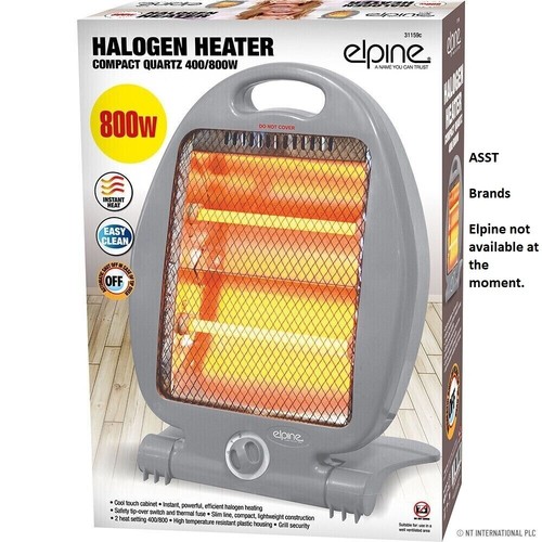 Halogen electric heater 800w - electric,