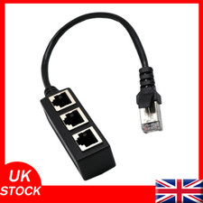 Ethernet RJ45 Cable Adapter 1 Male To 2 / 3 Female Splitter Port LAN Network