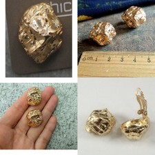 clip on/stud VINTAGE GOLD