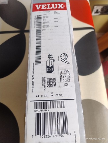 Grey velux blackout - velux, blind