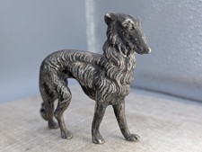 Vintage Borzoi {Russian Hunting Dog} Wolf Hound Cast Metal Figure