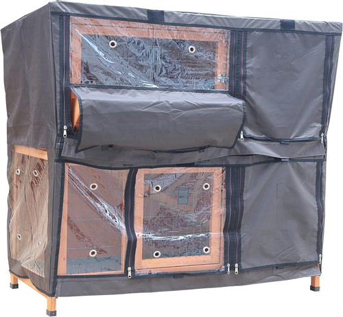 Deluxe rabbit hutch cover with - cover,