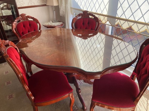Large mahogony dining - mahogony,