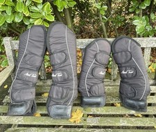 Mark Todd Pony Size Black Travel Boots Set Of 4 #37M