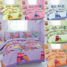 Cute Owl Quilt Duvet Covers