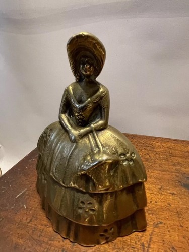 Vintage english brass bell - bell, art
