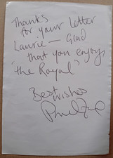 ORIGINAL AUTOGRAPH PAUL FOX