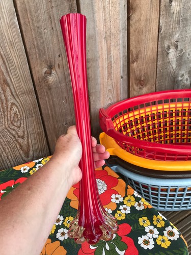 Vtg mid century retro ribbed - retro,