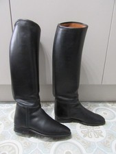 Konigs Sz 5 Slim Long Full Leather Dressage /Hunting Riding black Boots QUALITY