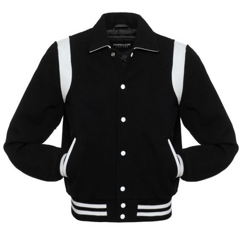 Letterman style baseball black - style,