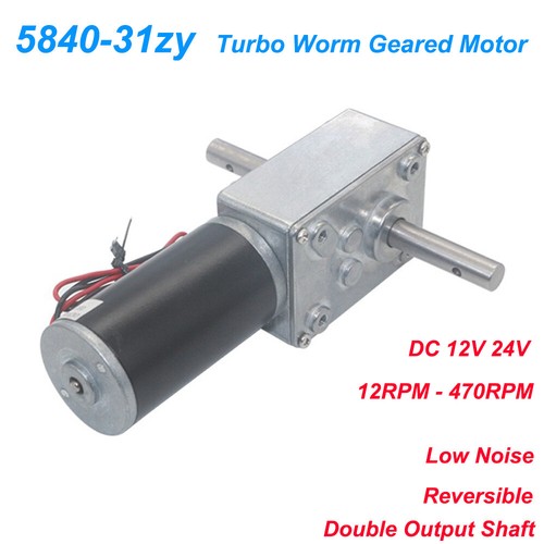 Turbo worm geared motor 12v - turbo, dc