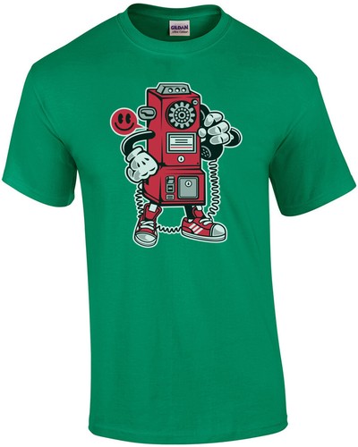 Retro pay phone shirt - retro,