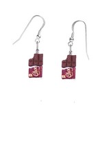 Dark chocolate bar charm - dark,