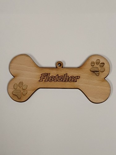 Db5 personalised wooden dog - wooden,