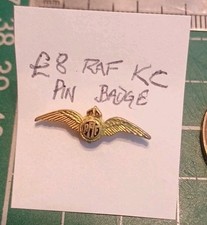 RAF Wings Lapel Badge (KC)  Small Enamel Pin Badge. 