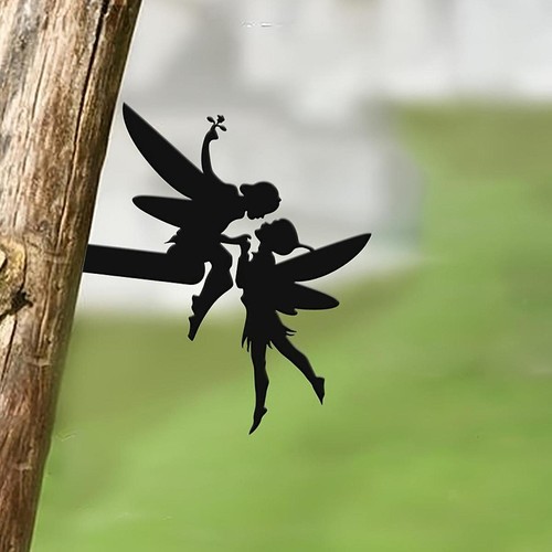 Fairy silhouette garden - silhouette,