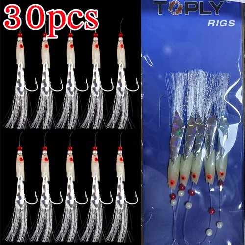 30pcs bass mackerel feathers - 30pcs,